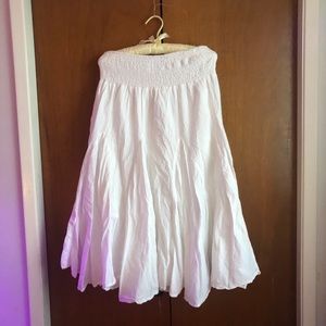 Gorgeous white cotton cottagecore petticoat skirt